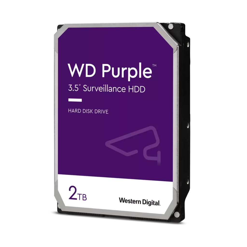 WD PURPLE, WD23PURZ,  3.5", 2TB, 256Mb, 5400 Rpm, 7/24 Güvenlik, HDD