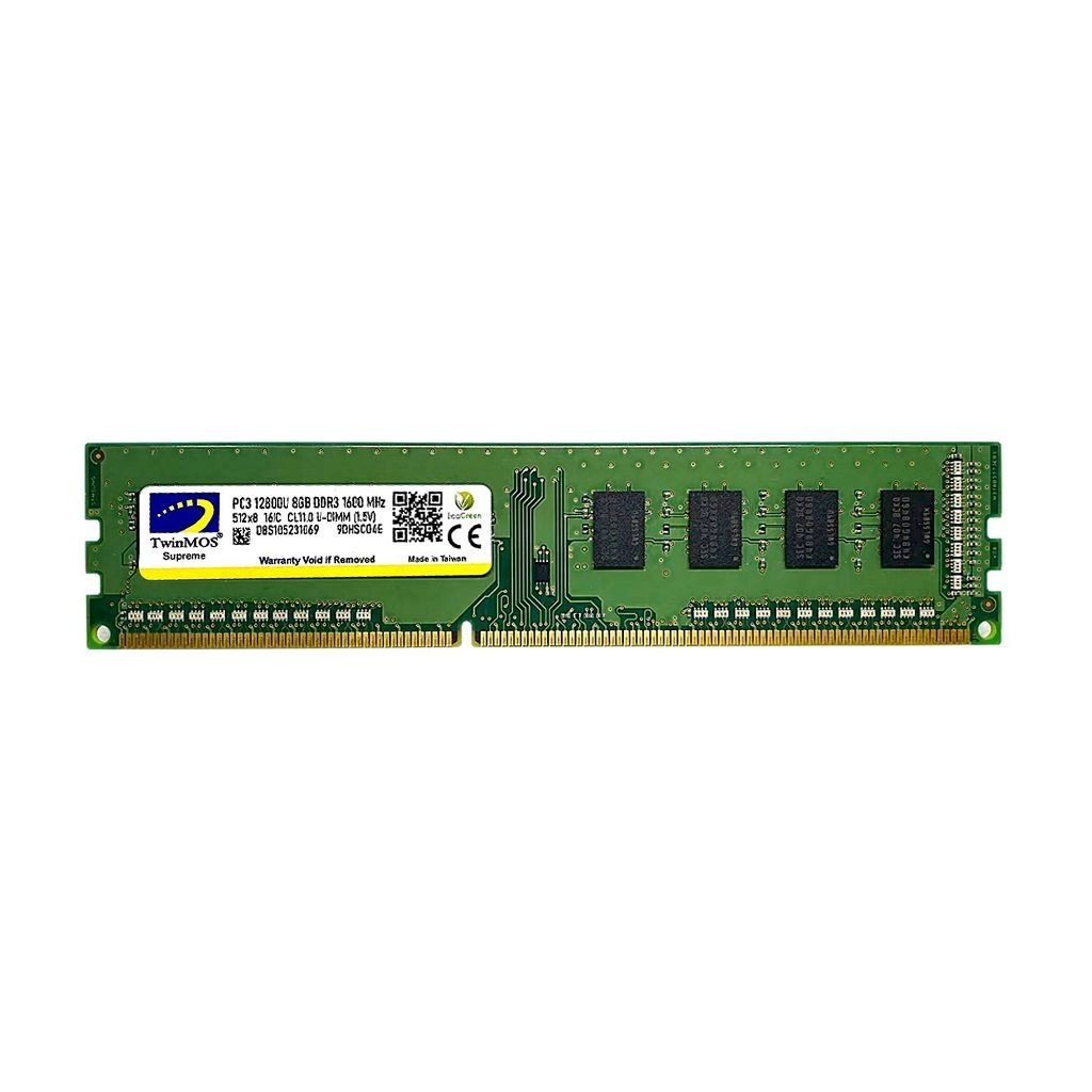 TwinMOS MDD38GB1600D, 8GB, DDR3, 1600MHz, 1.5V Desktop Ram