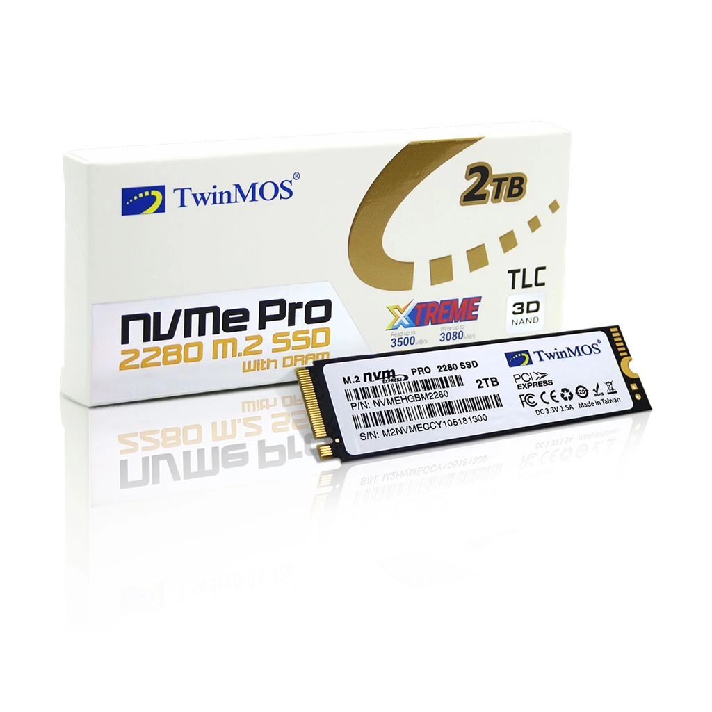 TwinMOS NVMEHGBM2280, 2TB, 3500-3080Mb/s, Gen3, NVMe PCIe M.2, 3DNANDM, SSD