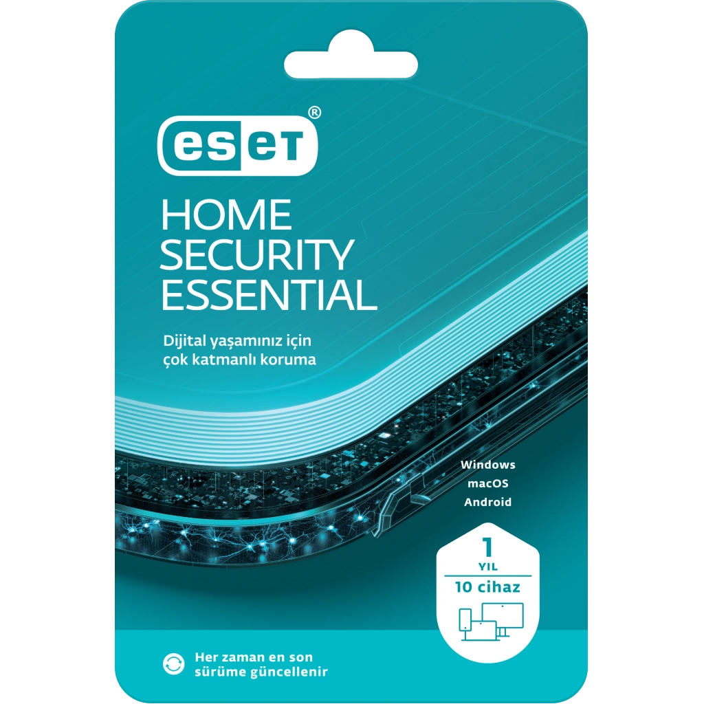 ESET HOME SECURITY ESSENTIAL 10 Kullanıcı, 1 YIL, BOX