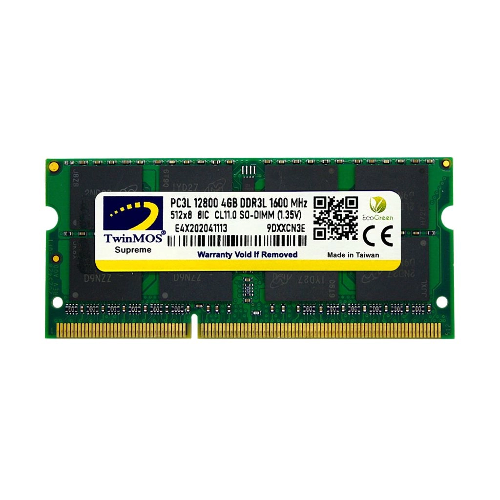 TwinMOS MDD3L4GB1600N, 4GB, DDR3, 1600MHz, 1.35V Notebook Ram