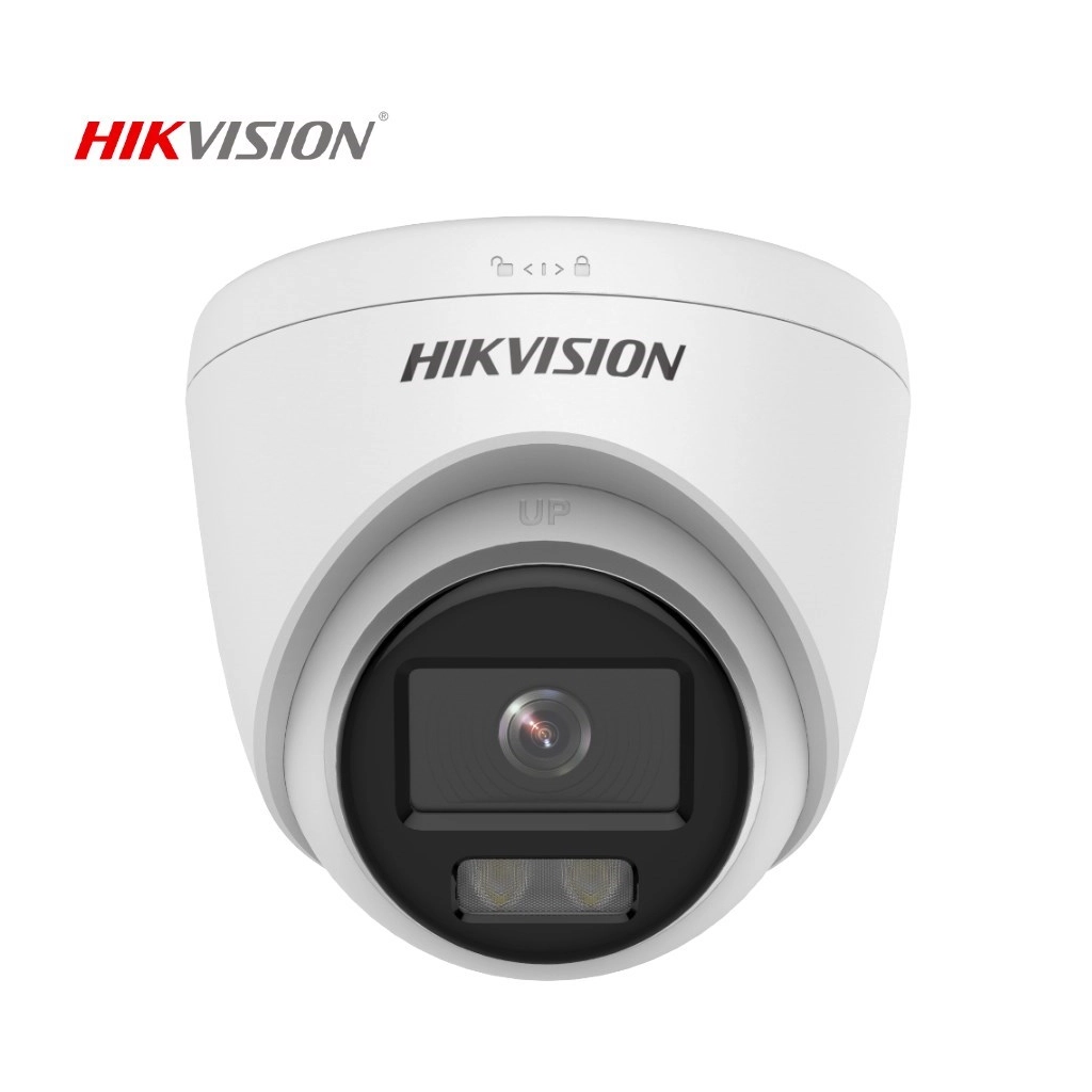 HIKVISION DS-2CD1327G0-LUF 2Mpix, 2,8mm Lens, H265+, 30Mt Gece Görüşü, Dahili Mikrofon, Color Vu Lite, Full Time Color, Dome IP Kamera