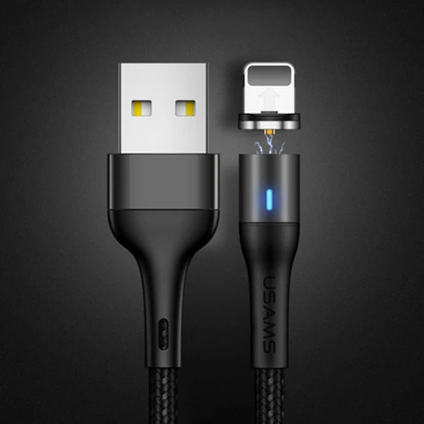 Usams Mıknatıslı Başlık İPhone 14-13-12-11  usb Şarj Kablosu-(1903)