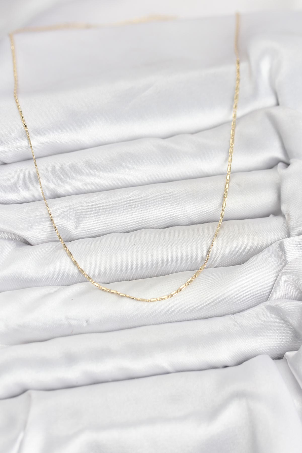CM 14K Gold Renk Kesme Model 60 cm Kadın Kolye 5886