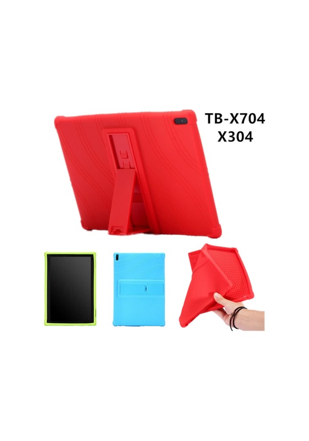 Lenovo Tab 4 10 (tb-X304,X704 Standlı Silikon Kılıf-(1903)