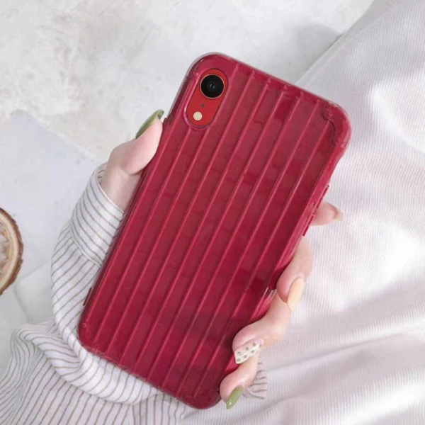 ALLY İPhone XR 6.1 İnch Trunk Lines ince Soft Silikon Kılıf-(1903)