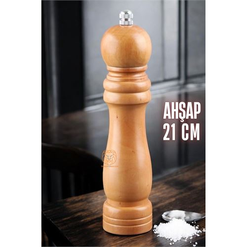 HSNET Karabiber Tuz Değirmeni Ahşap 21 cm XL 