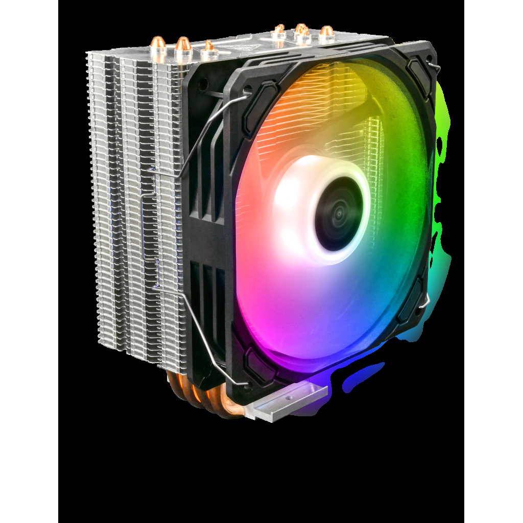 GAMDIAS BOREAS E1-410 ARGB 120mm CPU Kule Tipi Hava Soğutma Doğrudan Temas Teknolojisine Sahip 4 adet Gelişmiş Bakır Isı Borusu (AMD AM4-AM5 ve INTEL Tüm işlemciler ile uyumlu)(1923)