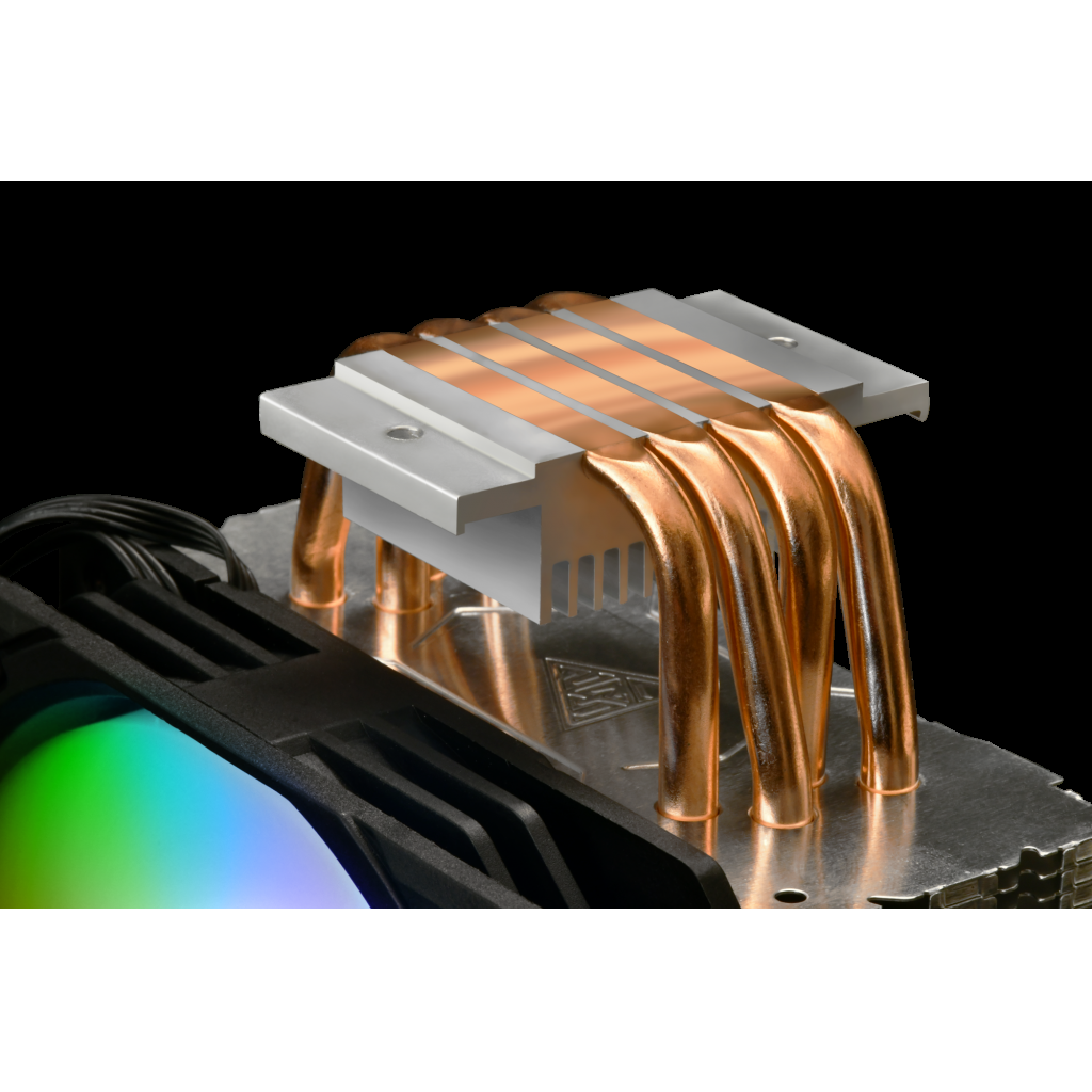 GAMDIAS BOREAS E1-410 ARGB 120mm CPU  Kule Tipi Hava Soğutma Doğrudan Temas Teknolojisine Sahip 4 adet Gelişmiş Bakır Isı Borusu (AMD AM4-AM5 ve INTEL Tüm işlemciler ile uyumlu)(1923) 3