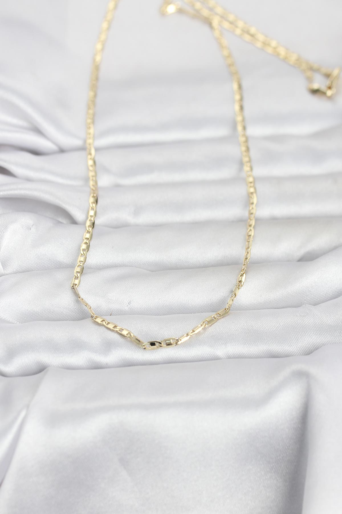 CM 14K Gold Renk Gemici Zincir Model 60 cm Kadın Kolye 5886