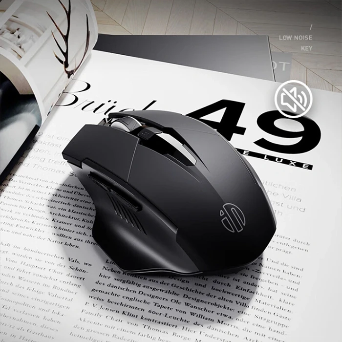İNPHİC F1 Kablosuz Fare, Şarj Edilebilir Sessiz Kullanım 2.4G 500 mAh USB Mouse-(1903)
