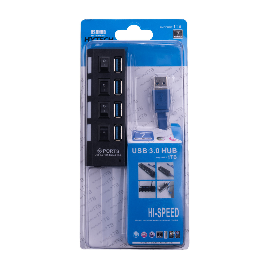 HYTECH HY-U350 USB3.0 to 4xUSB 3.0 Açma Kapama Tuşlu USB HUB(1923) 2