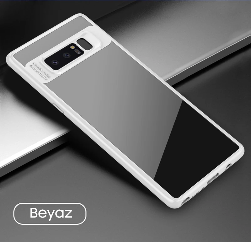 Ally Galaxy Note 8 Darbeya Dayanıklı Şeffaf Silikon Kılıf-(1903)