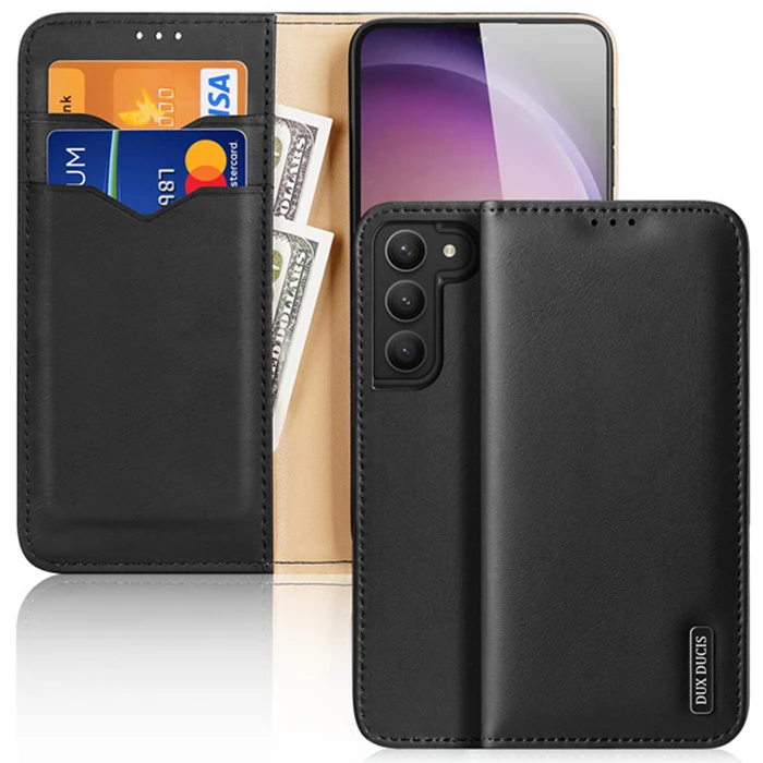 Dux Ducis SM Galaxy S23 Plus Kılıf Mıknatıslı Cüzdanlı Deri Kılıf Hivo Series-(1903)
