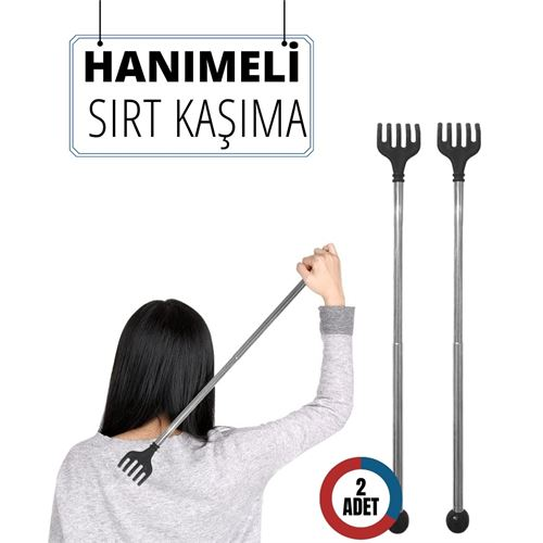 HSNET 2 Lİ Hanımeli Metal Sırt Kaşıma Aparatı 