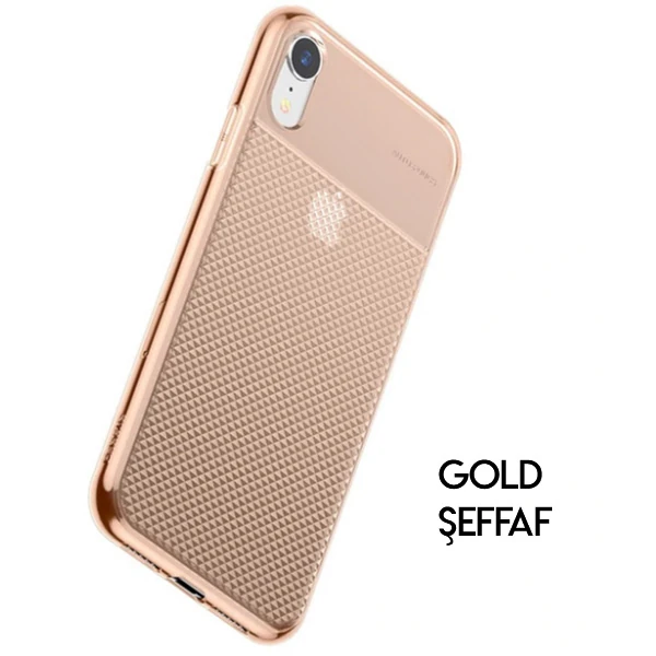 Baseus İphone Xr 6.1 Glistenıng Şeffaf Lüx Silikon Kılıf-(1903)