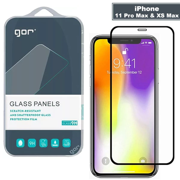 GOR İPhone 11 Pro Max -XS Max 9D Hardening Tempered Full Cam Ekran Koruyucu-(1903)