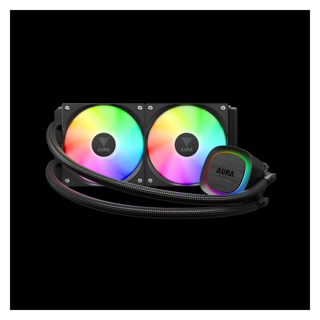 GAMDIAS AURA GL240 V2 240mm RGB 2 Fanlı CPU Sıvı Soğutma(1923) 3