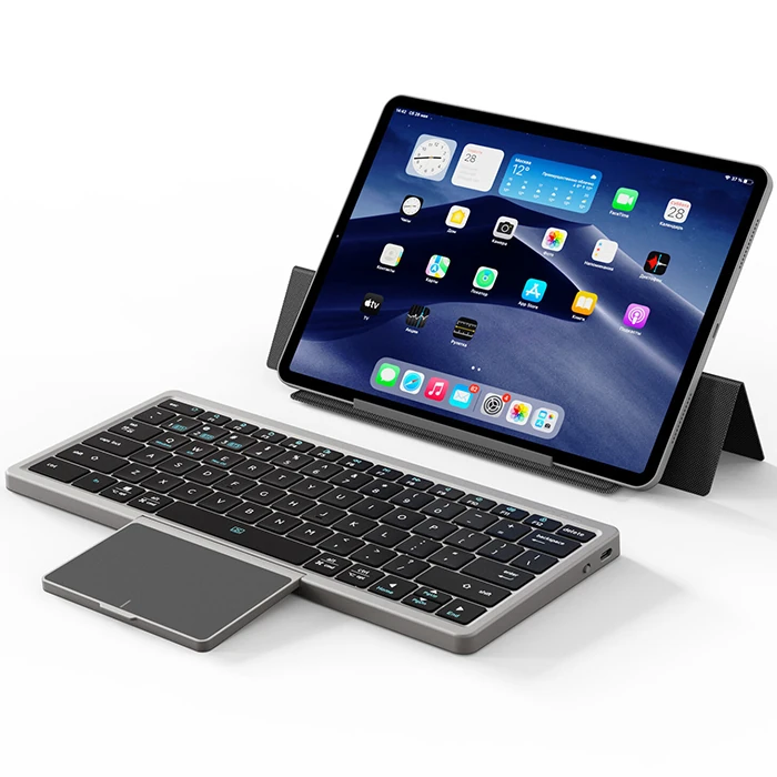 Dux Ducis Universal OK Series Kablosuz Bluetooth Klavye Touchpad Kılıf-(1903)