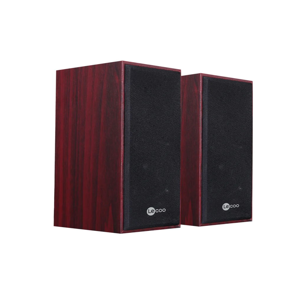 LECOO DS105 6W 1+1 Masaüstü USB Ahşap Kasa Speaker(1923) 2
