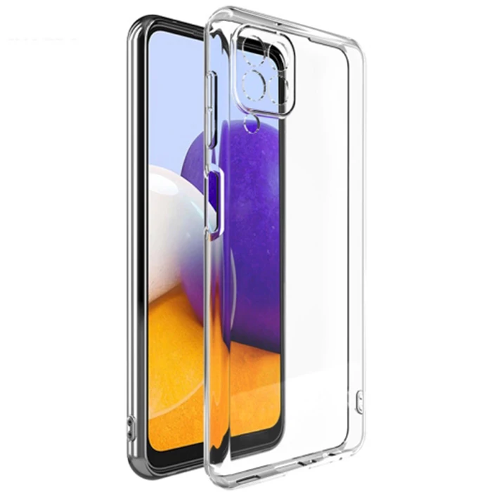 ALLY SM Galaxy A22 4G Kılıf Kamera Korumalı Ultra İnce Şeffaf Silikon Kılıf-(1903)