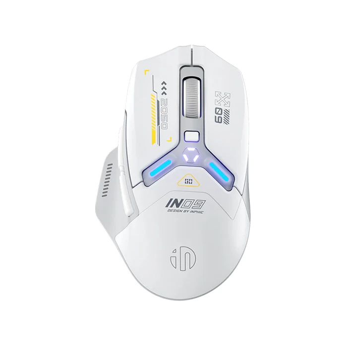 İNPHIC İN9 Kablosuz Oyun Faresi, Gerçek Üç Modlu Bluetooth/Tip-CWired/2.4G Kablosuz mouse,10000 DPl-(1903)