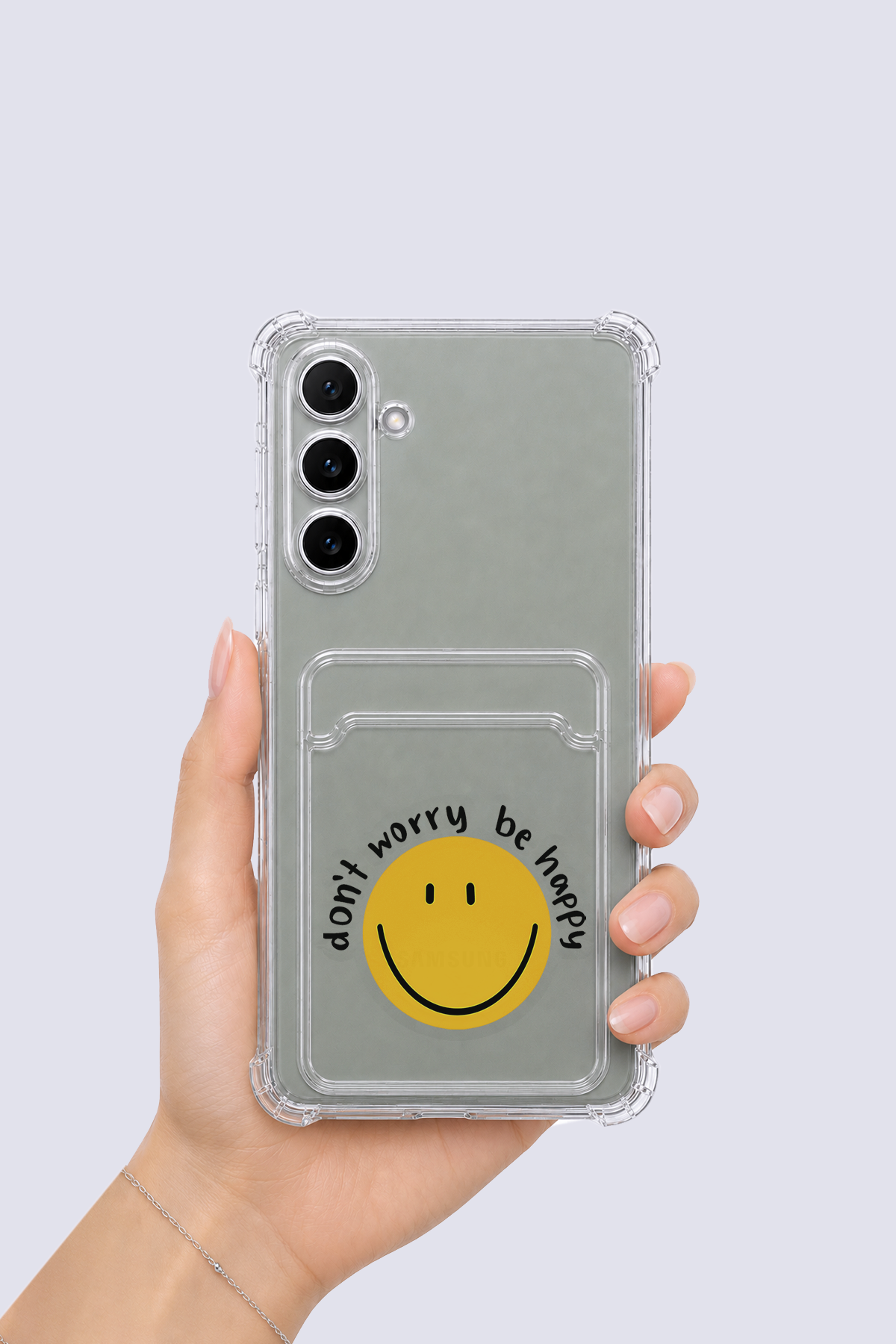 Samsung Galaxy A16 Kartlıklı Gülücük Desenli Kılıf
