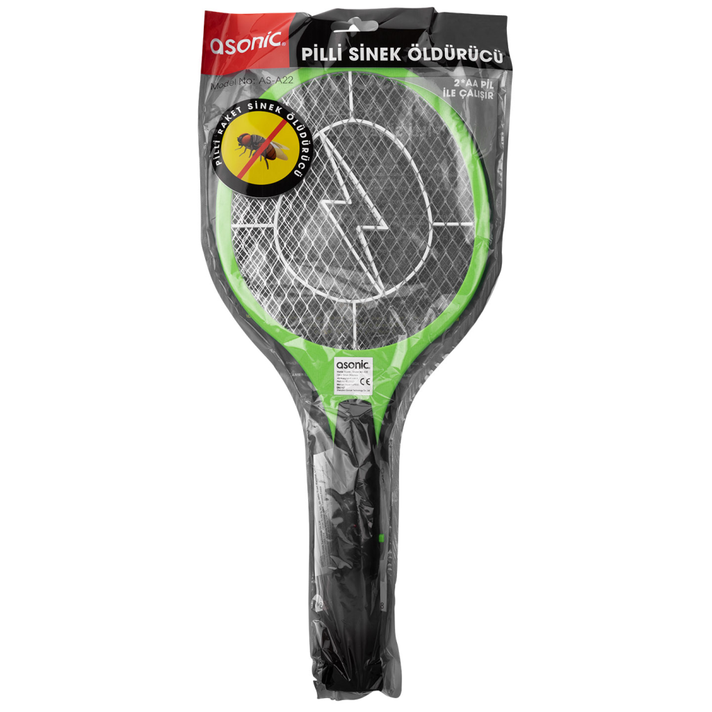 ASONIC AS-A22 Yeşil 2000V Raket Tipi Kalem Pilli Sinek Öldürücü(1923) 5