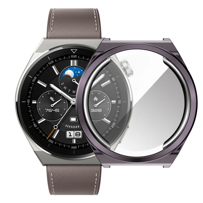 Ally Huaewei Watch GT 3 Pro 46mm Kılıf 360 Full Koruma Ultra İnce Silikon Kılıf-(1903)