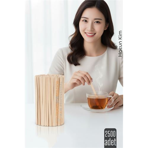 Ahşap Karıştırıcı Kaşık – 2500’lü Paket | Çay, Kahve ve Servis İçin Hijyenik ve Pratik! 