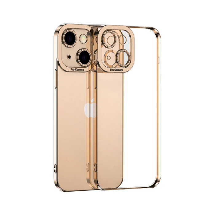 ALLY Fashion Series iPhone 13 Mini 5.4inç Kılıf Renkli Kenar Lazer Çerçeveli Silikon Kılıf-(1903)