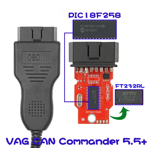 VAG CAN Commander 5.5+ Pin Reader 3.9Beta VW,Skoda Teşhis Tarayıcı Aracı-(1903)