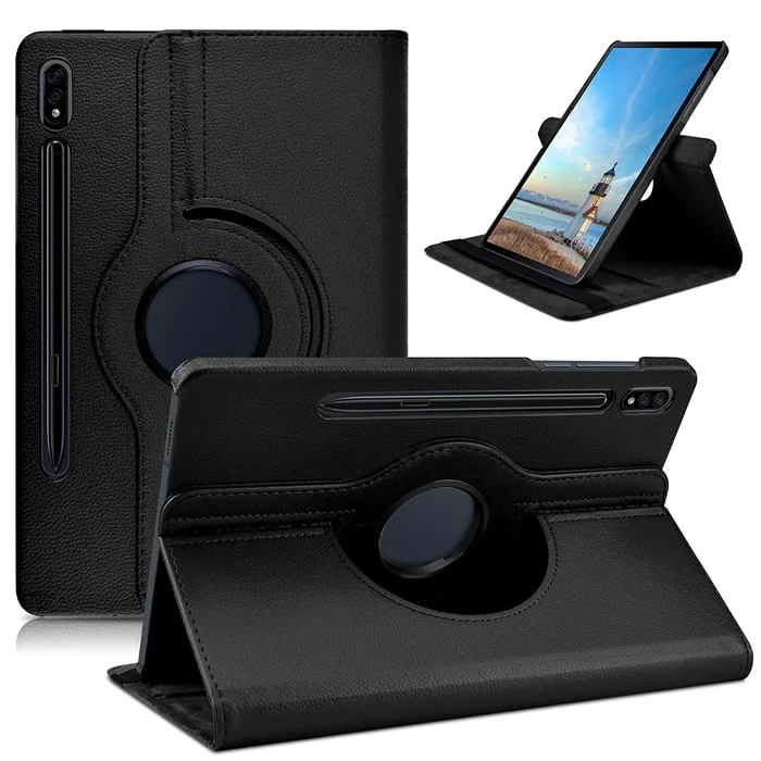 SM GalaxyTab S7 2020 12.4 (T970-T975-T976) 360 Derece Döner Standlı Kılıf-(1903)