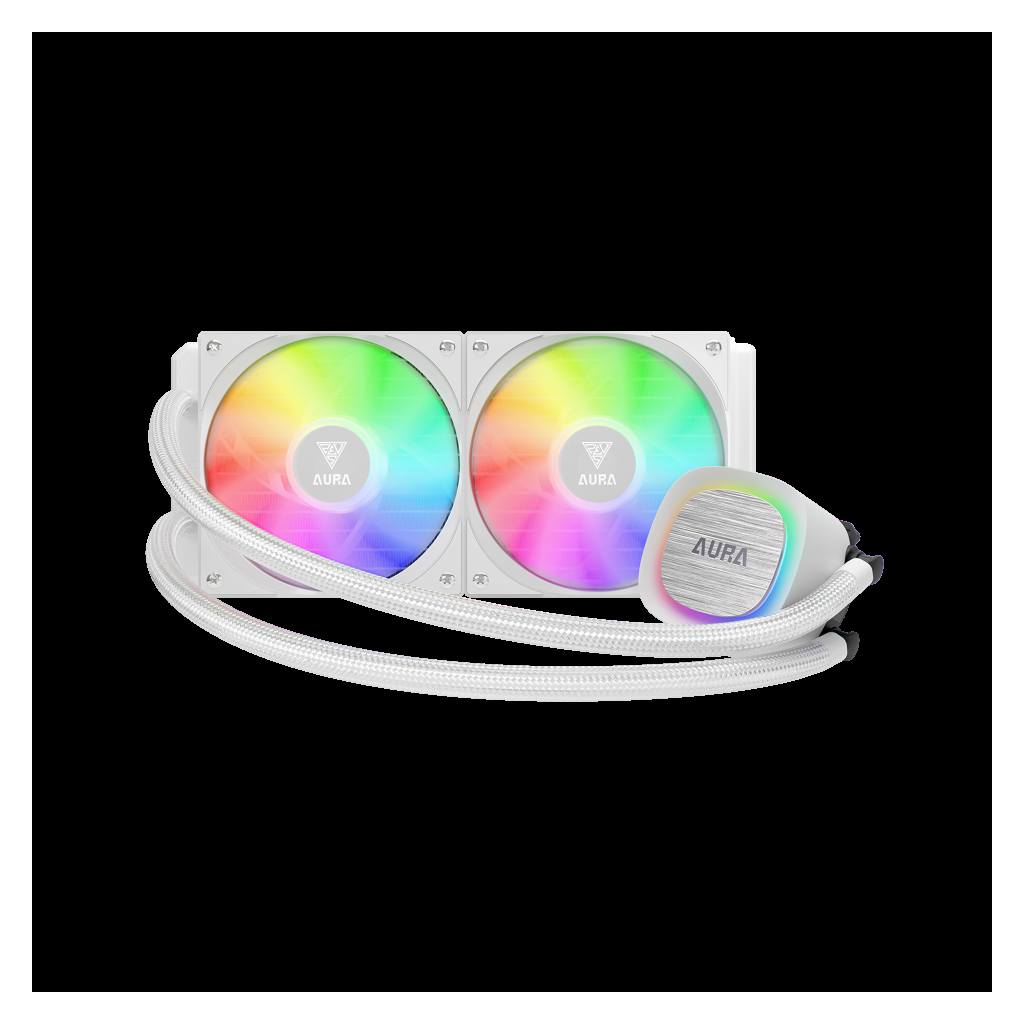 GAMDIAS AURA GL240 V2 WH White Edition 240mm  RGB 2 FanlıCPU Sıvı Soğutma(1923) 3