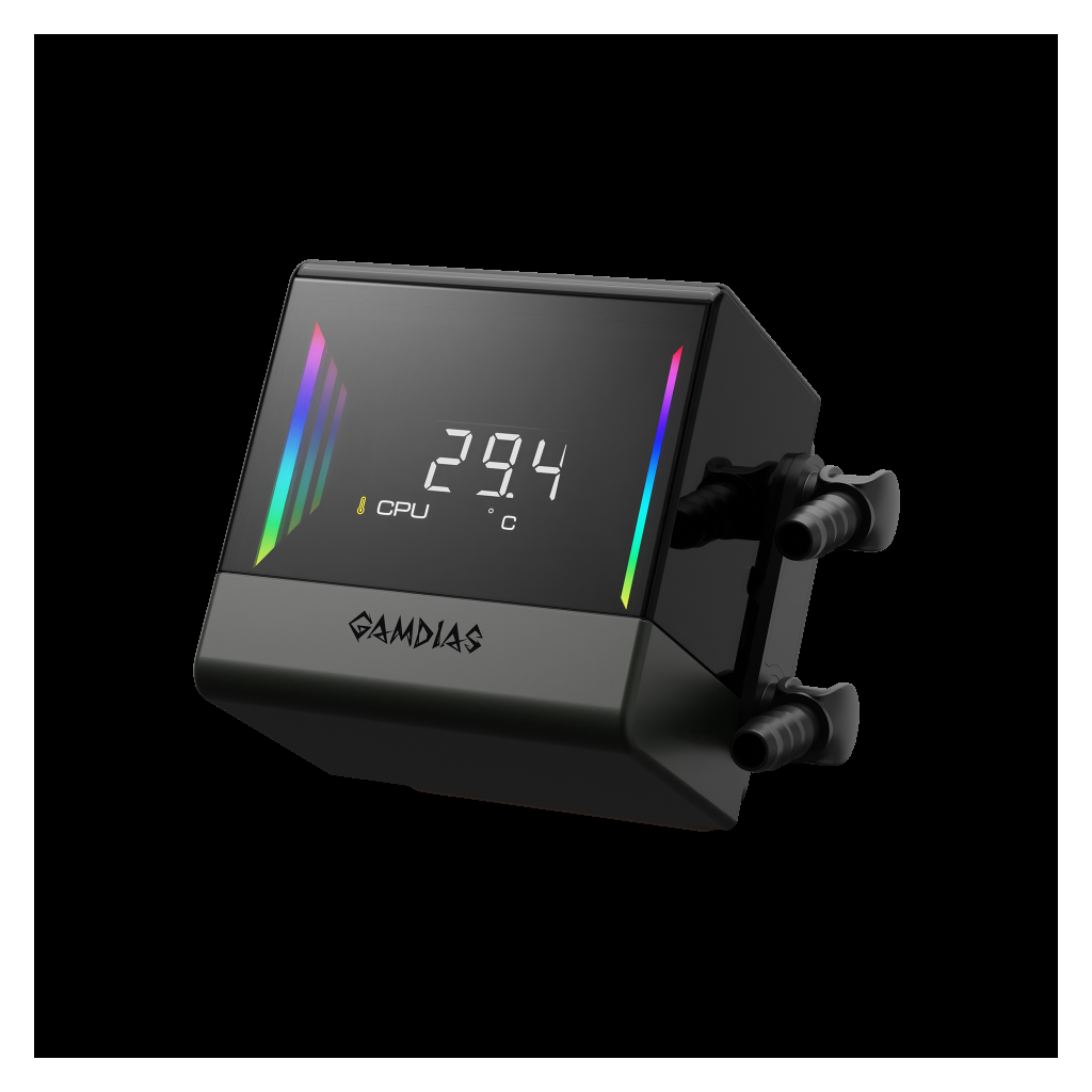 GAMDIAS CHIONE E4-360 360mm ARGB 3 Fanlı Dijital Ekran CPU Sıvı Soğutma(1923) 2