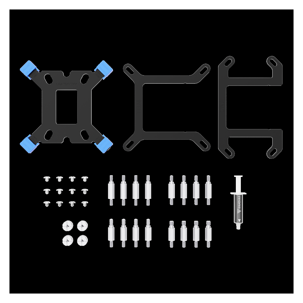 GAMDIAS CHIONE E4-360 360mm ARGB 3 Fanlı Dijital Ekran CPU Sıvı Soğutma(1923) 5