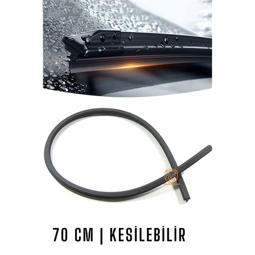 Kesilebilir 70 cm Silecek Lastiği 1 adet 