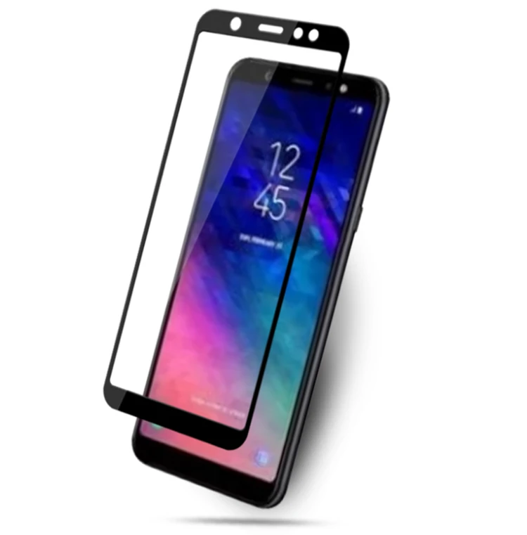 Ally Samsung Galaxy A6+ Plus 2018 İçin Full Kaplama Kırılmaz Cam Ekran Koruyucu-(1903)