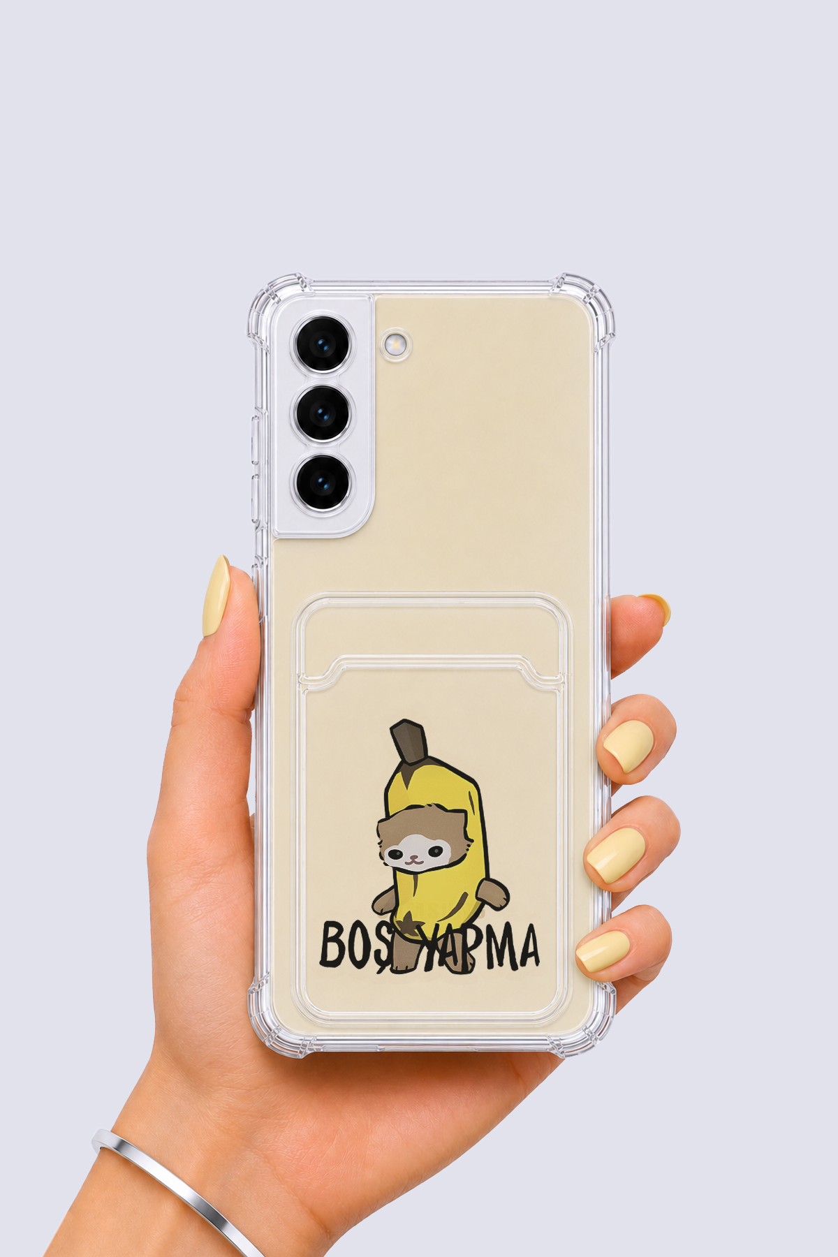 Samsung Galaxy S22 Kartlıklı Boş Yapma Desenli Kılıf