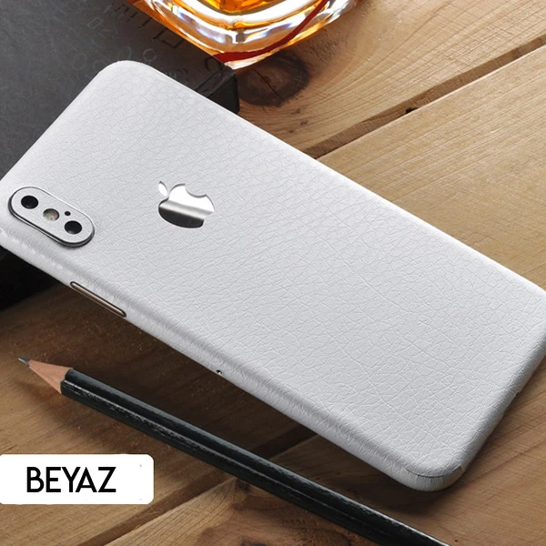 İPhone  XR 6.1 Deri Dokulu Arka Yan Kaplama Sticker-(1903)