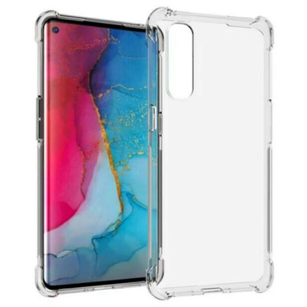 Oppo Reno 3 Pro Anti-Drop Darbe Emici Silikon kılıf Shockproof kılıf-(1903)