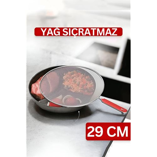 HSNET Flou Kızartma Yağ Sıçratmaz ve Un Eleği 