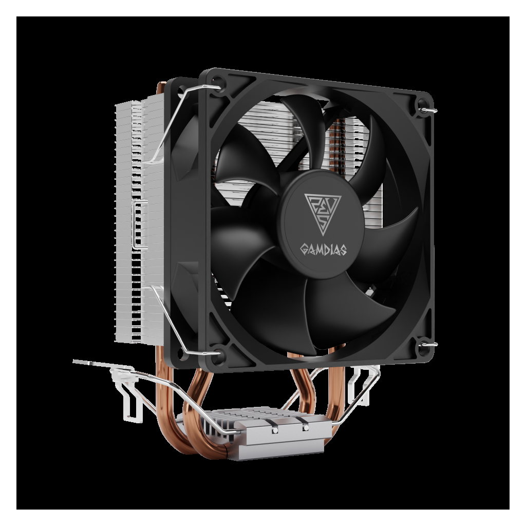 GAMDIAS BOREAS E1-210 MONO 92mm CPU Kule Tipi Hava Soğutma Doğrudan Temas Teknolojisine Sahip 2 adet Gelişmiş Bakır Isı Borusu (AMD AM5 ve INTEL Tüm işlemciler ile uyumlu)(1923)