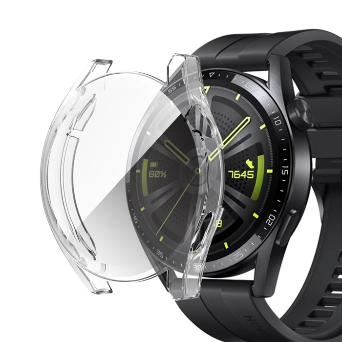 ALLY Huawei Watch GT3 46mm 360 Koruma Ultra Slim Silikon Kılıf-(1903)