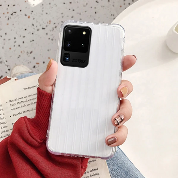 Ally Samsung Galaxy S20 Ultra Trunk Lines ince Soft Silikon Kılıf-(1903)