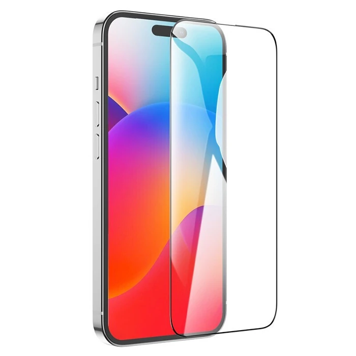 HOCO iPhone 15 Pro Max Full HD Tempered Kırılmaz Cam Ekran Koruyucu 25 Adet Set-(1903)