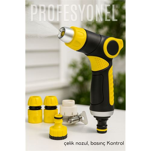 Bahçe/Oto Yıkama Tabancası Ayarlanabilir Hız Ayarı Yüksek Basınçlı Ayarlanabilir Nozul 