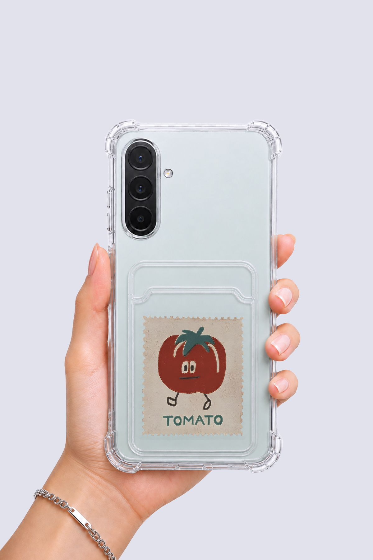 Samsung Galaxy A36 Kartlıklı Tomato Desenli Kılıf