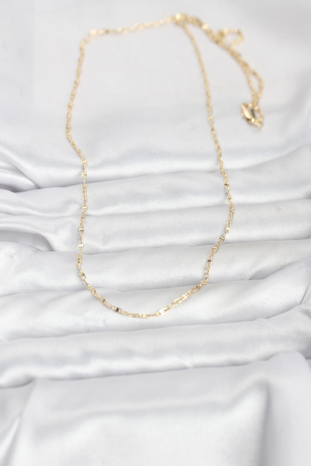 CM 14K Gold Renk Gemici Zincir Model 60 cm Kadın Kolye 5886