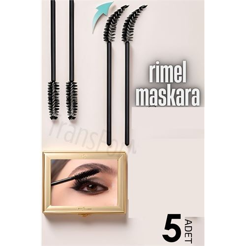 HSNET Rimel Maskara Fırçası Esnek 5 ADET  